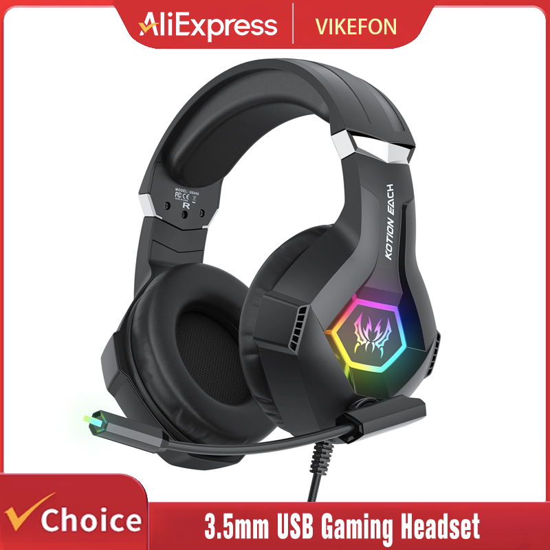 Gaming Headset With Mic Rgb - Gaming-headset met microfoon Dynamische RGB/in-line bediening