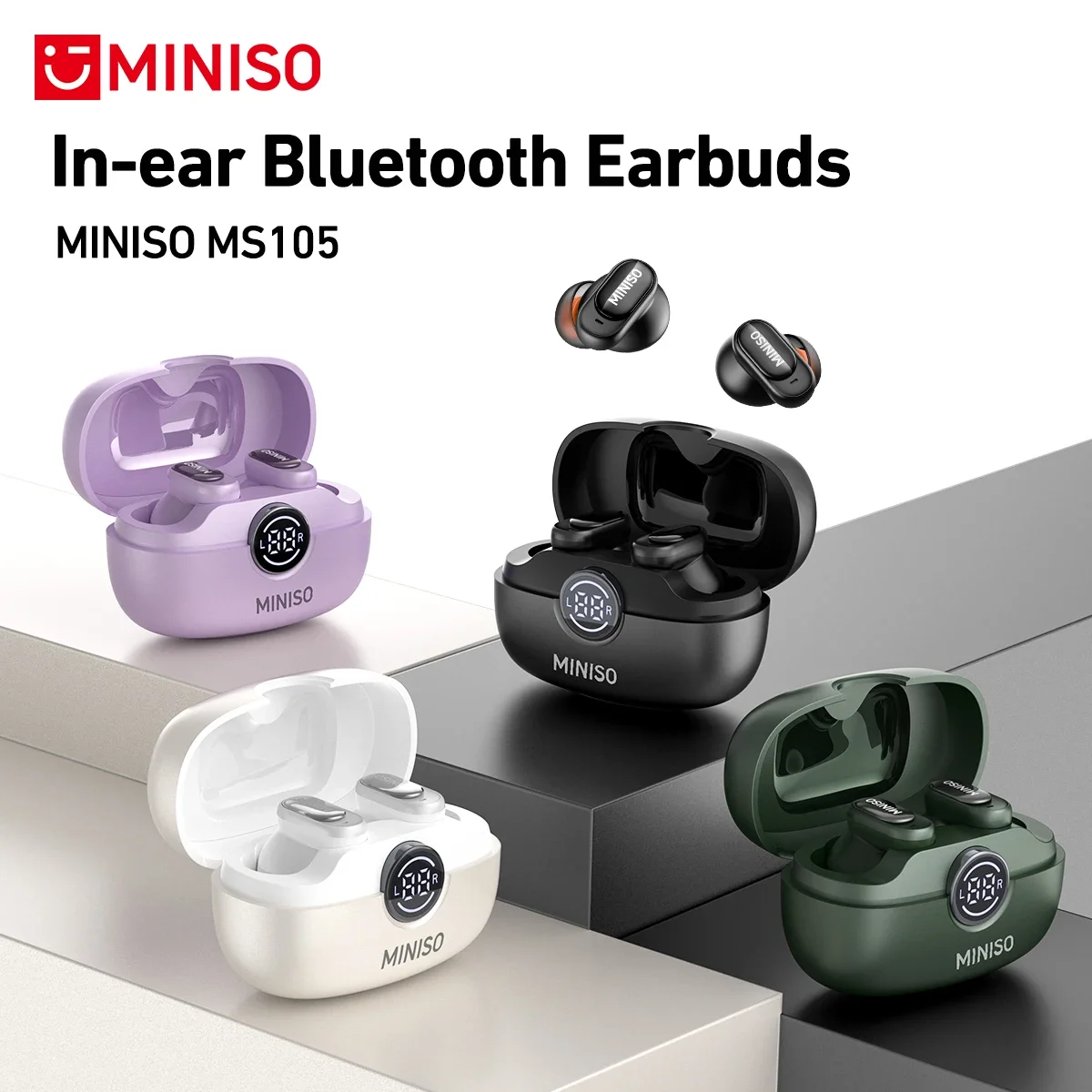 Type C Wired Earphones With Mic - MINISO MS105 Bluetooth-oortelefoon In-ear oordopjes Zachte