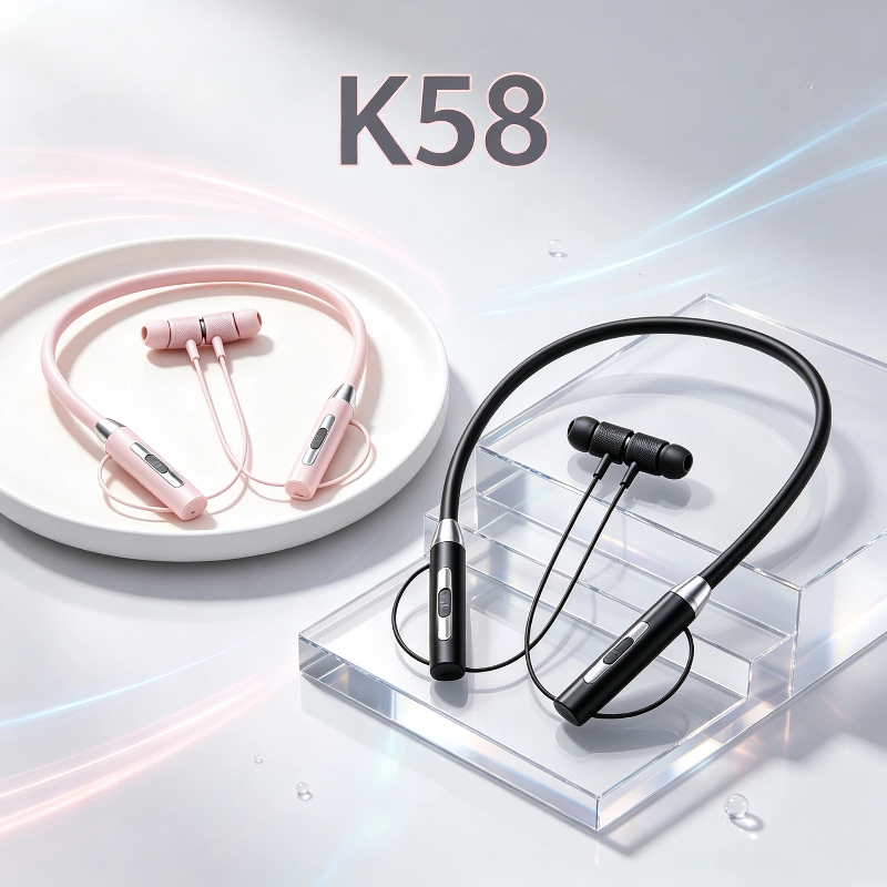 Magnetic Neckband Sports Earphones - Nieuwe K58 Bluetooth-headset met nekband, magnetische