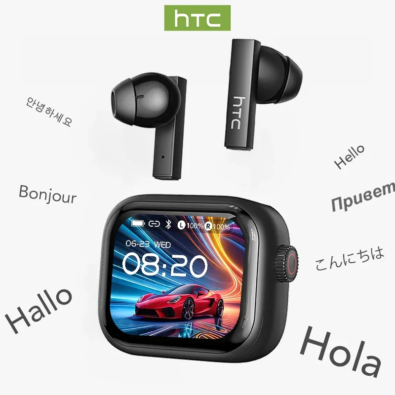 Open Ear Air Conduction Headphones - [Ultra HD-scherm] HTC NE40-oortelefoon Bluetooth V6