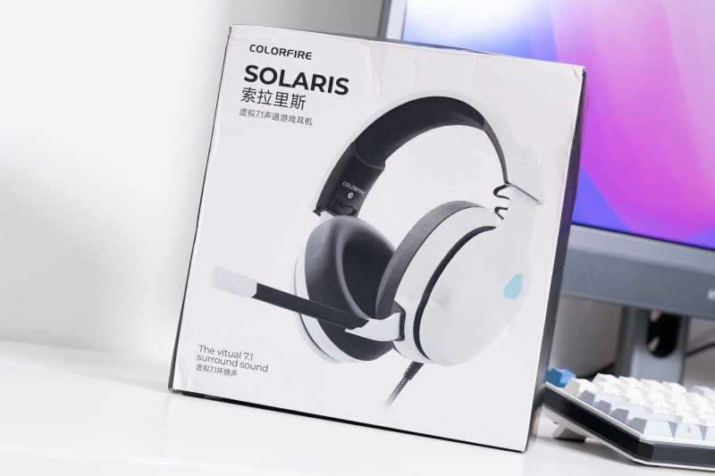 Gaming Headset With Mic Rgb - Colorfire Solaris USB-bedrade headset Wit Virtueel