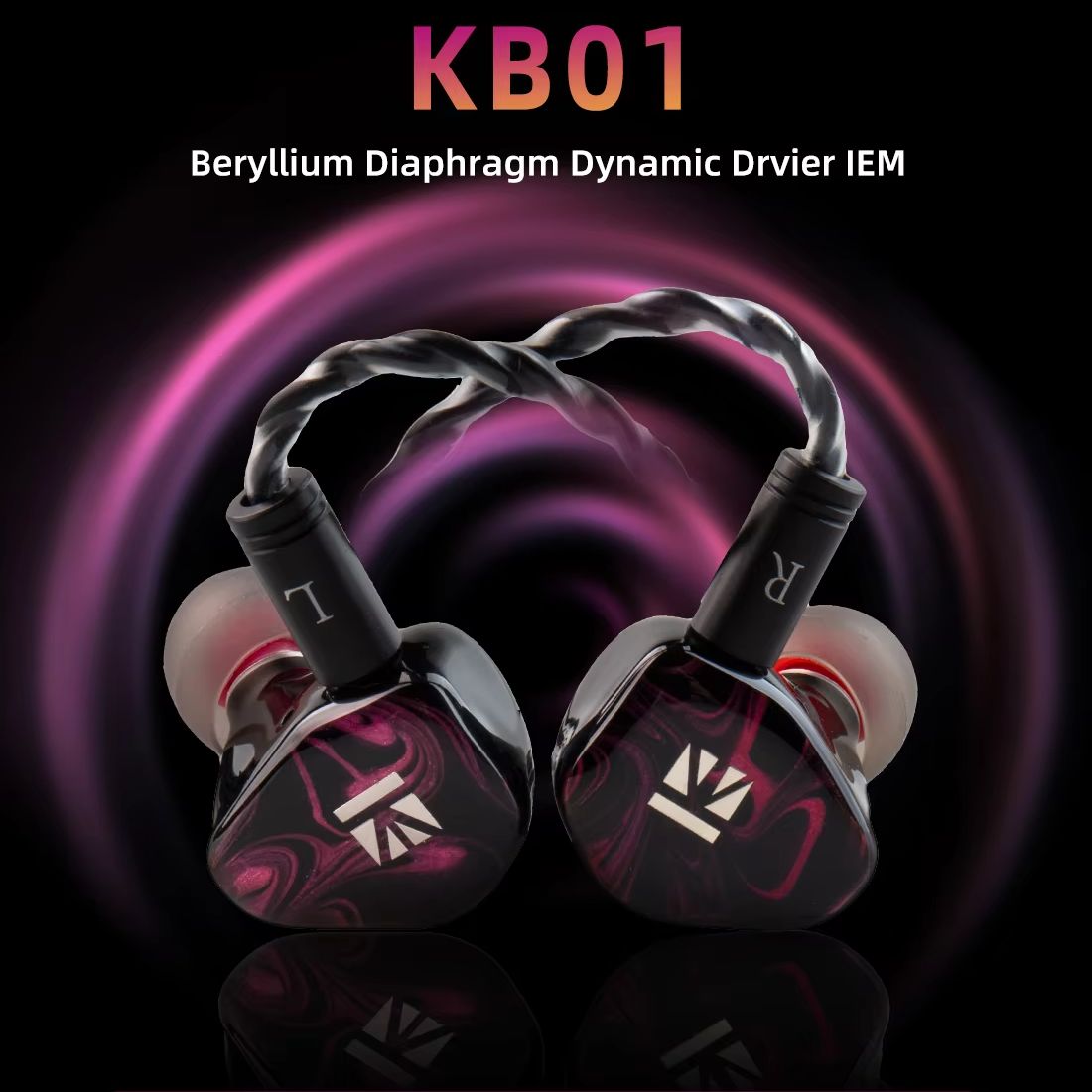 In Ear Monitors For Singers - KBEAR KB01 In-ear membraan dynamische aandrijving