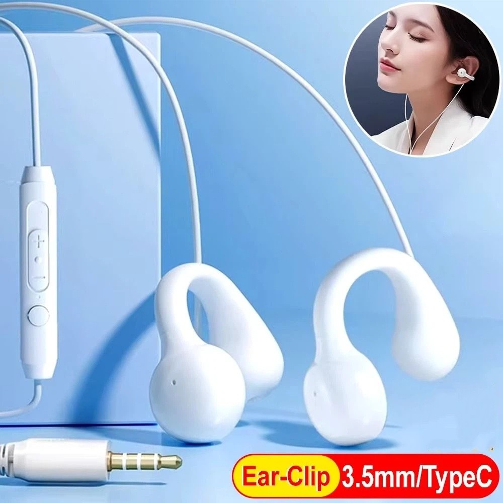 Open Ear Air Conduction Headphones - Luchtgeleiding Bedrade hoofdtelefoon Beengeleiding 3,5 mm/Type-C