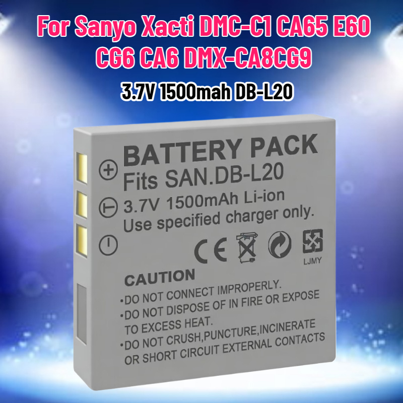 Drones - 3.7V 1500mAh DB-L20 batterij voor Sanyo
