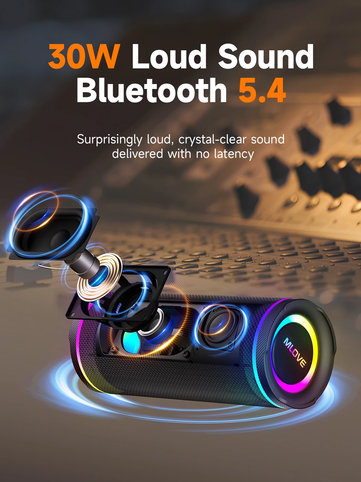 MLOVE E80 draagbare Bluetooth- - Portable Bluetooth Speaker Waterproof Ipx7 recensie en prijs