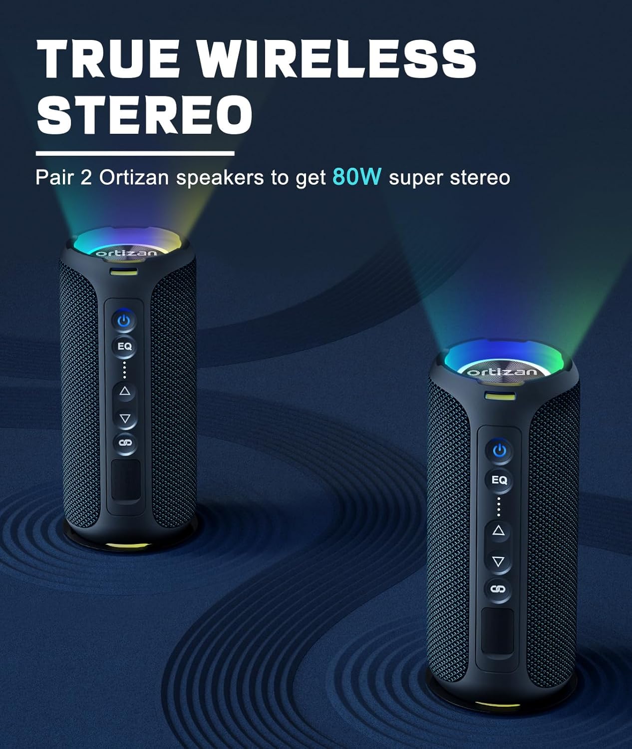 Ortizan Bluetooth-luidsprekers - Portable Bluetooth Speaker Waterproof Ipx7 recensie en prijs