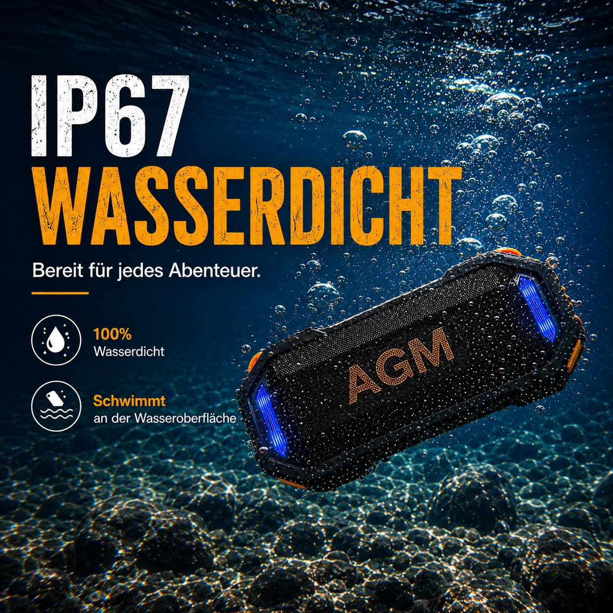 AGM MAG ROCK draadloze buitenl - Portable Bluetooth Speaker Waterproof Ipx7 recensie en prijs