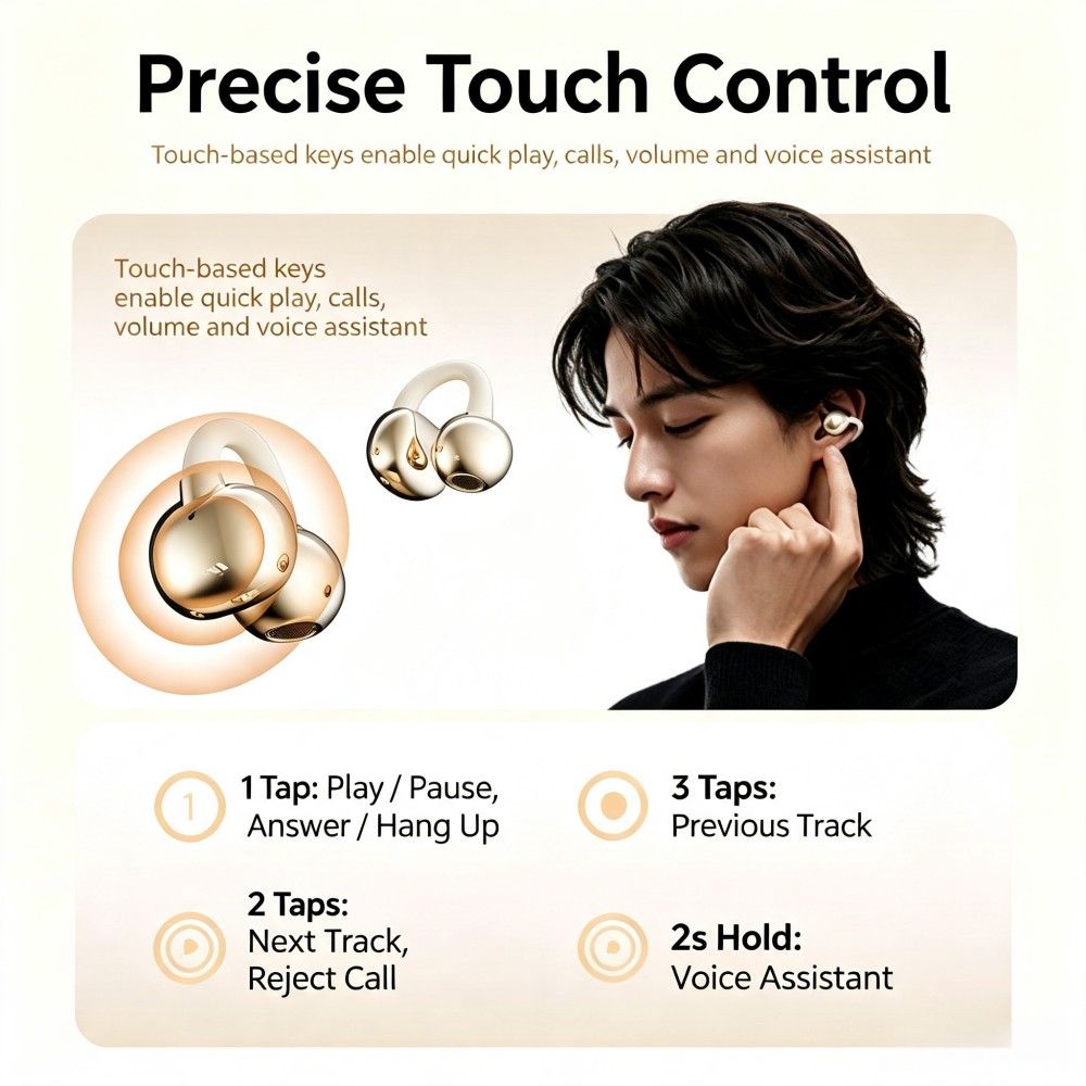 KEBIDUMEI Bluetooth 6.0-oortel - Open Ear Air Conduction Headphones recensie en prijs