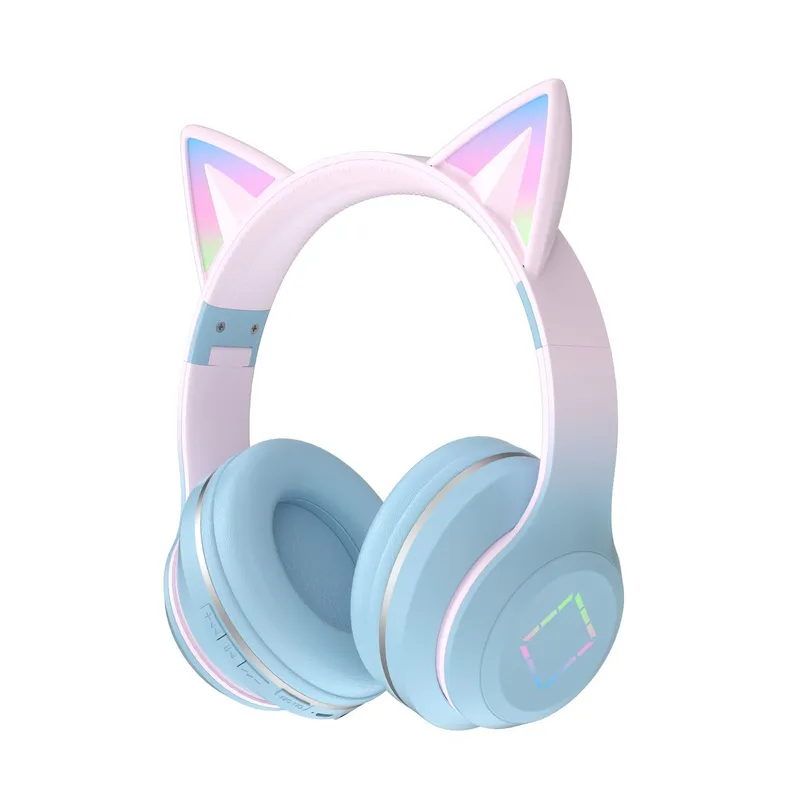 Draadloze Bluetooth-hoofdtelef - Cat Ear Bluetooth Headset Led recensie en prijs