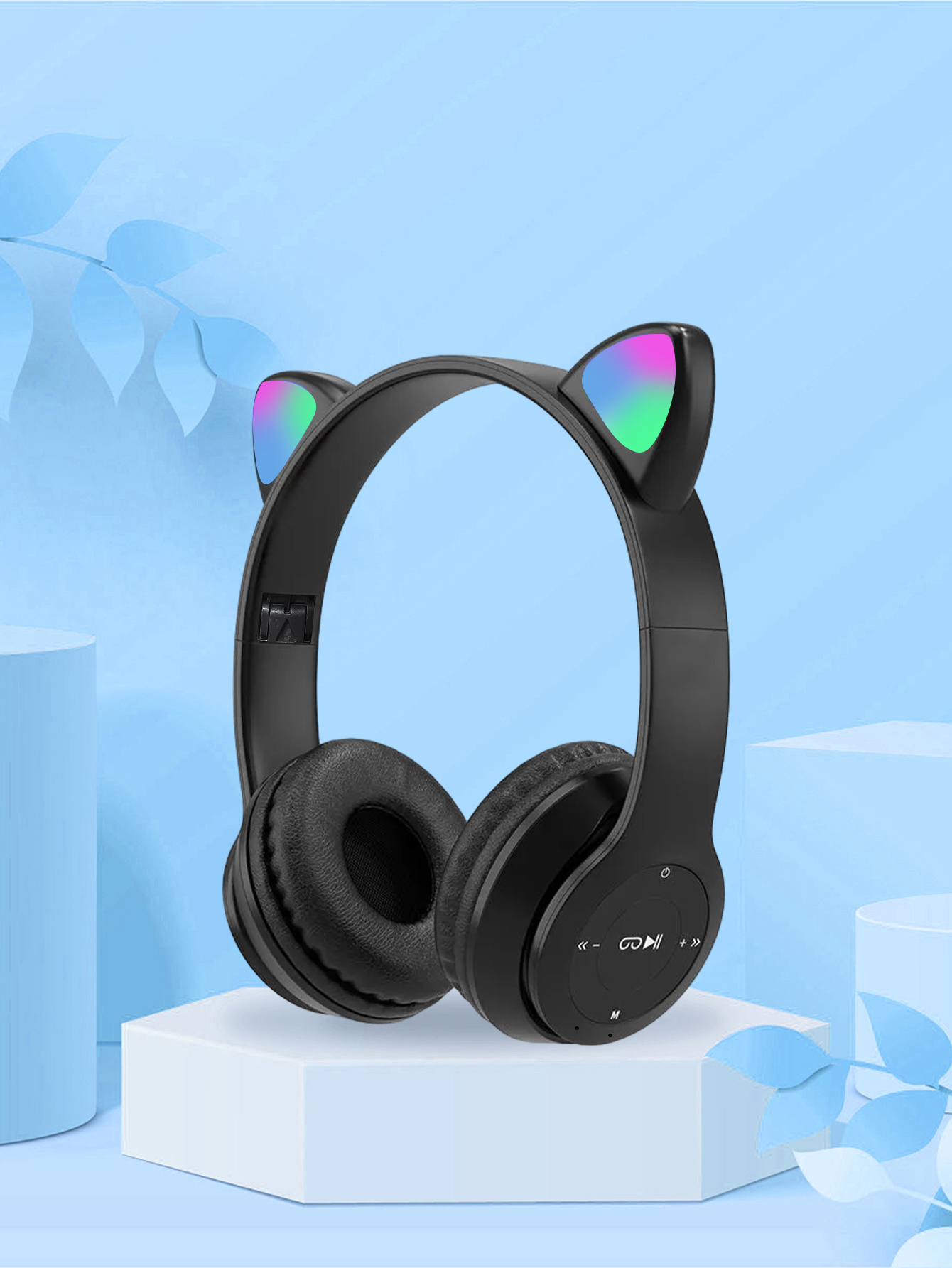 P47M koptelefoon met kattenoor - Cat Ear Bluetooth Headset Led recensie en prijs