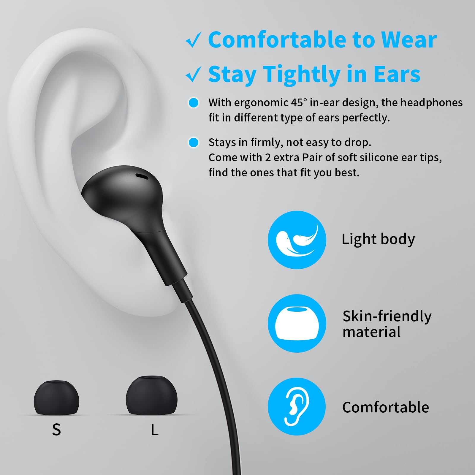 USB-C Hoofdtelefoon voor Samsu - Type C Wired Earphones With Mic recensie en prijs